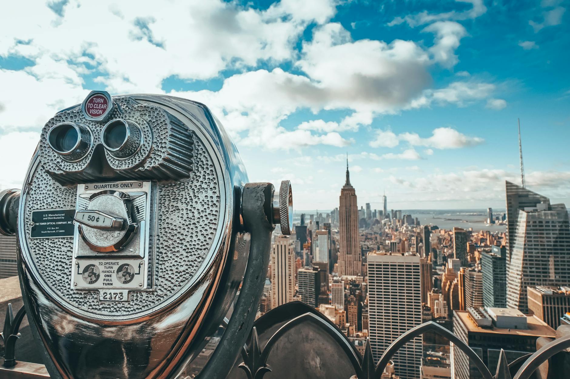 Empire State Building Observation Deck Panoramic View New York City