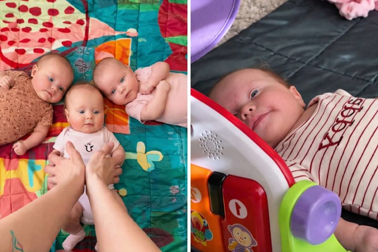 Mom of Triplets Captures Hilarious Bedtime Reality: “Send Help”
