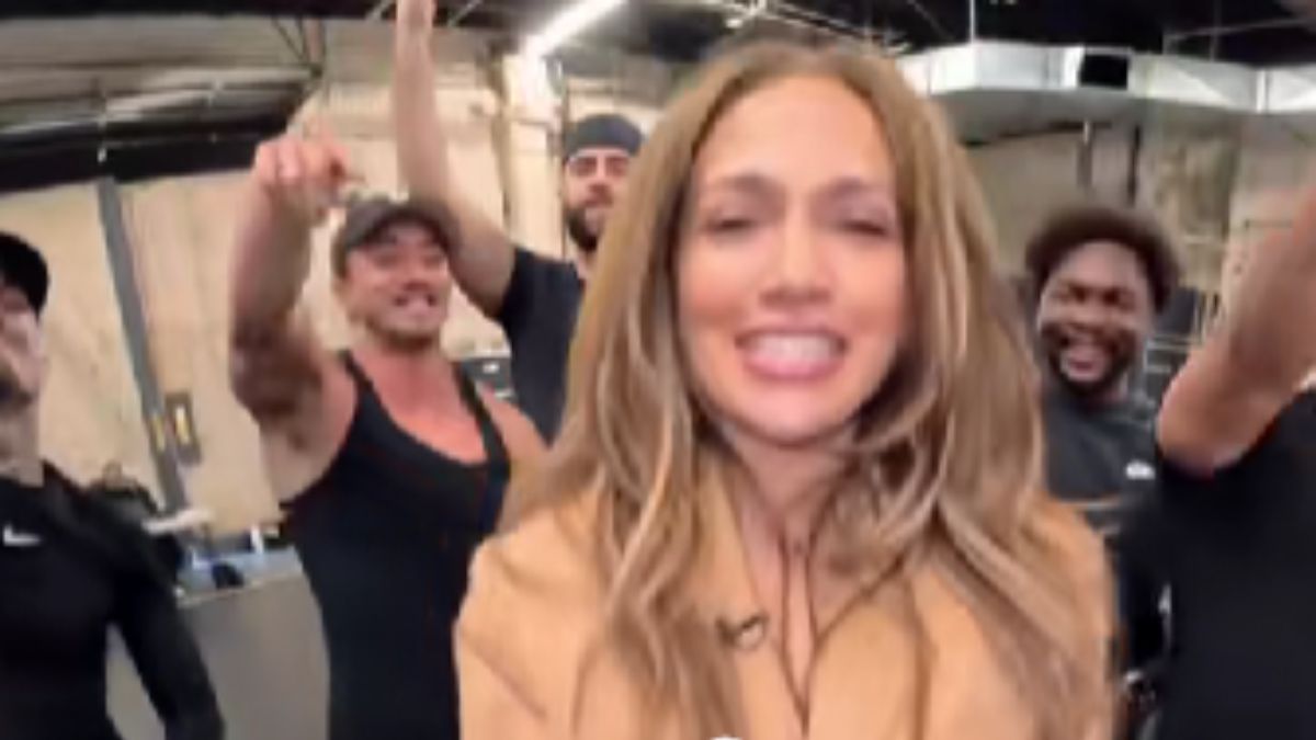 Jennifer Lopez At 56 Turns A Stringy Lacy Cami Into The Ultimate High-Energy Performance Top