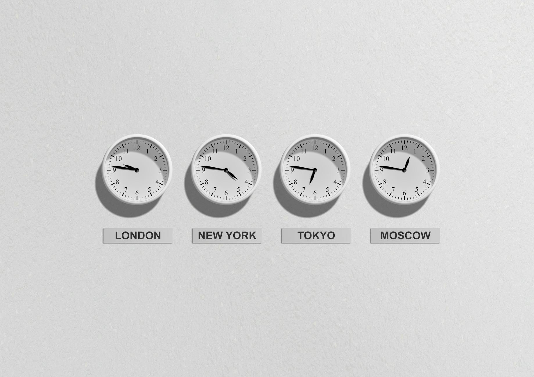 Clocks With Different Times