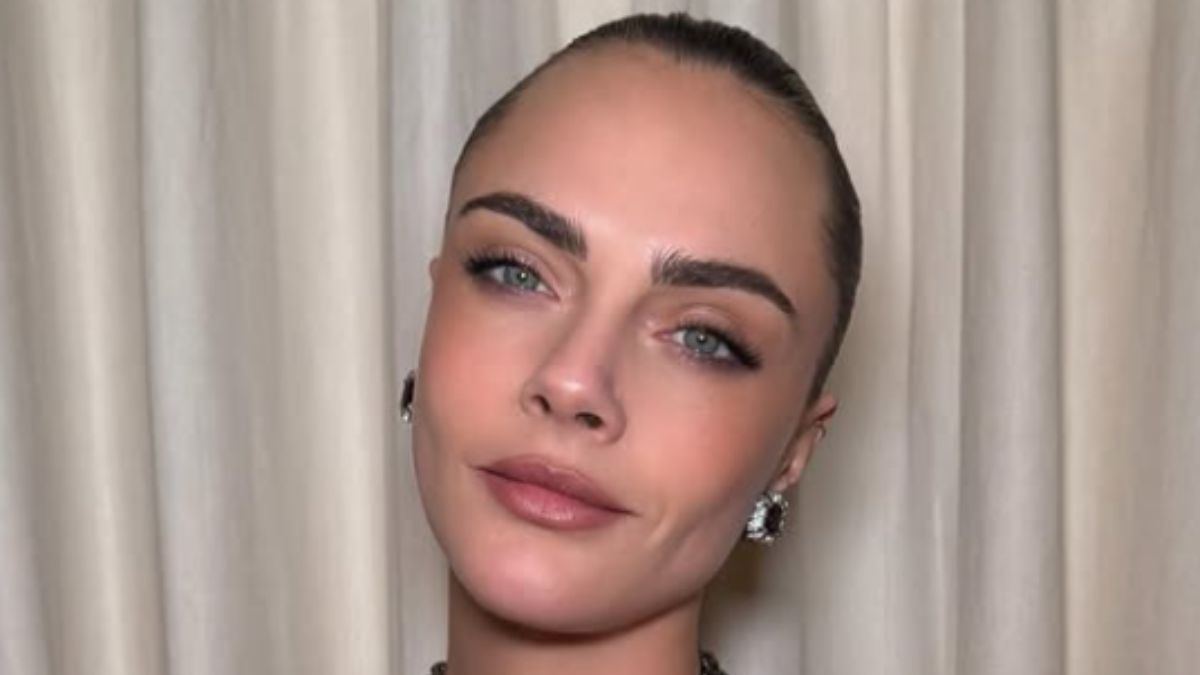Cara Delevingne’s Trompe L’Oeil Illusion Dress Is The Ultimate Statement-Making After-Party Look