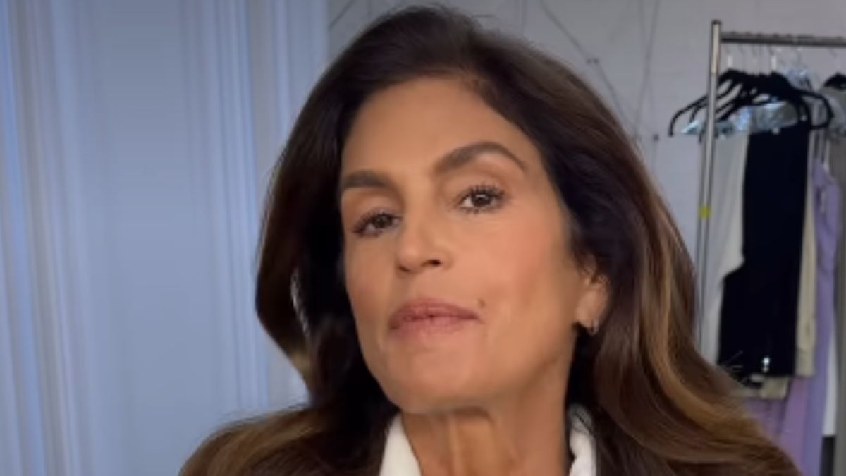 Cindy Crawford’s Electric-Purple Silk Slip Dress Is the Ultimate ’90s Throwback Before Her 60th Birthday