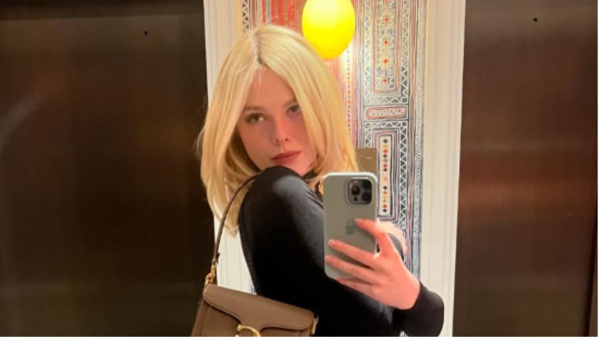 Elle Fanning’s Sleek Black Gown at the Producers Guild Awards Is a Masterclass in Minimalist Dressing