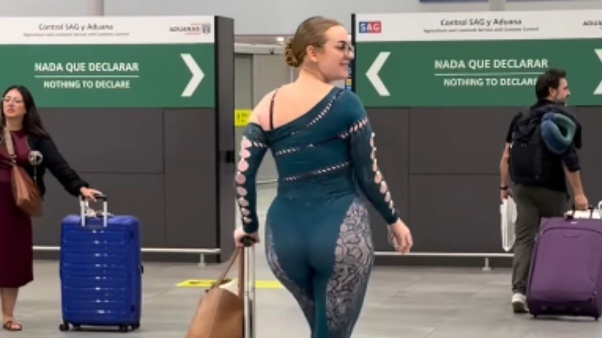 An Influencer Sparked Controversy with a Sheer Jumpsuit at the Airport