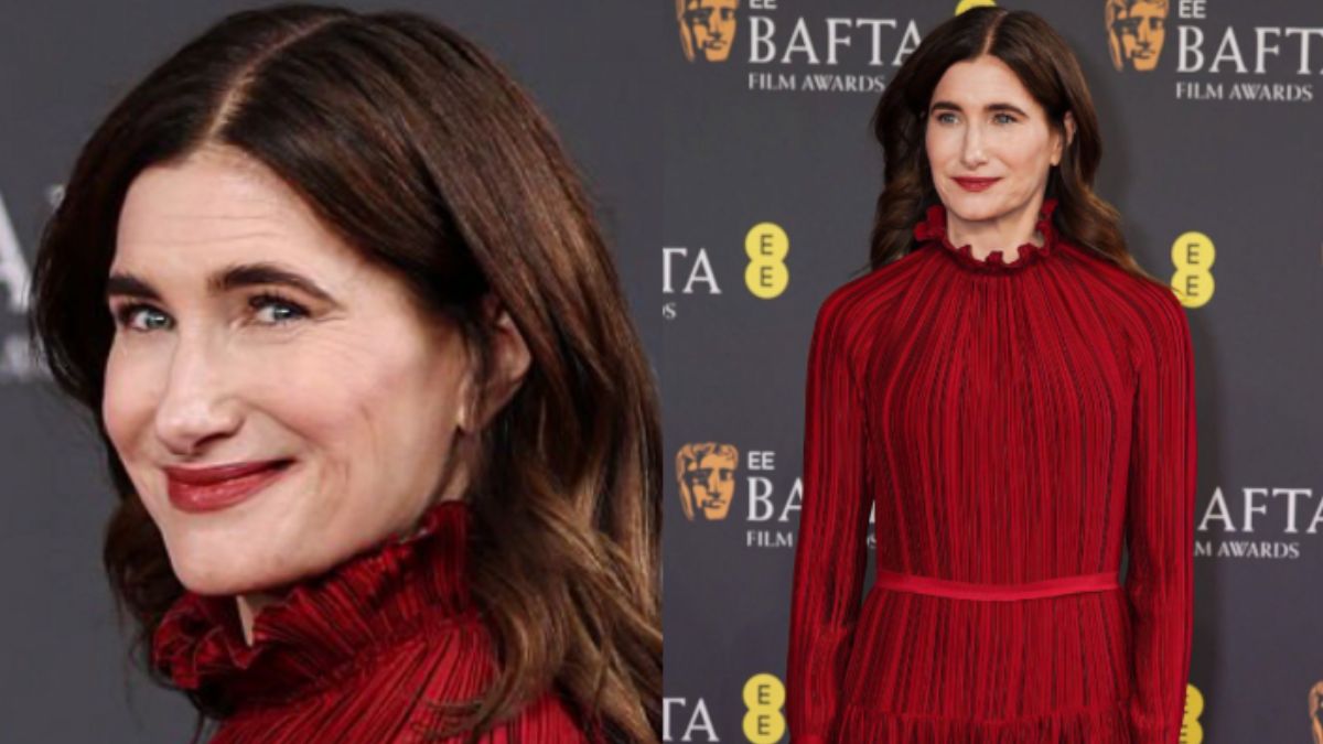 Kathryn Hahn’s Lanvin Red Gown Is the BAFTA Red Carpet Look Worth Stealing