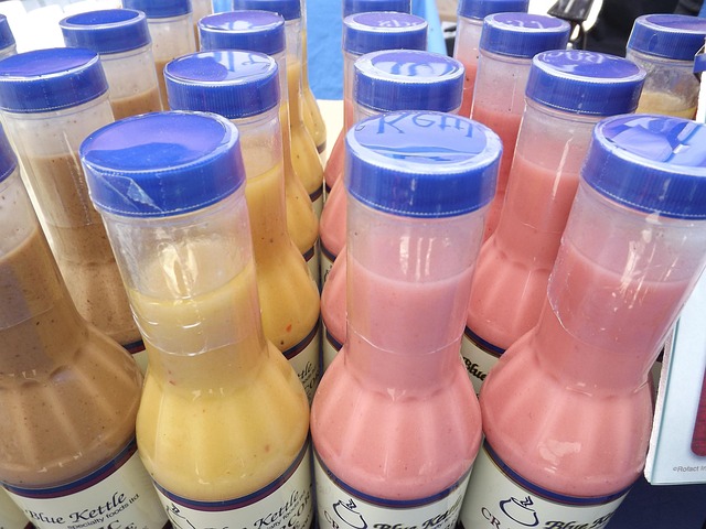 Sauce Bottles And Spices