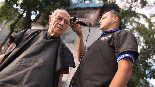 old man at Barber