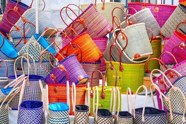 Woven Straw Bags Things