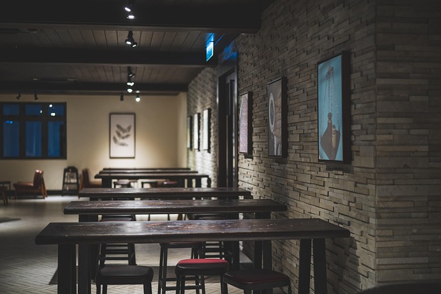 Restaurant With Dim Lighting