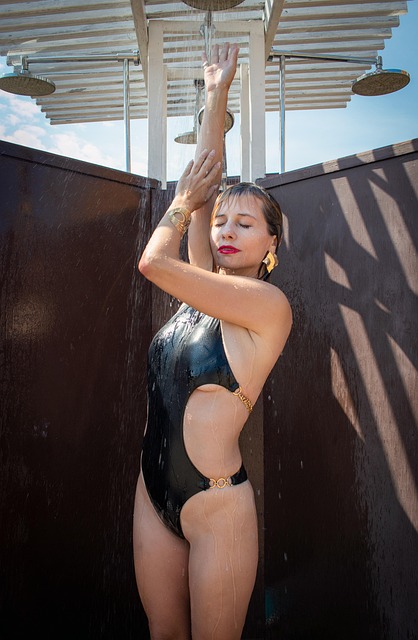 Outdoor Showering Beach