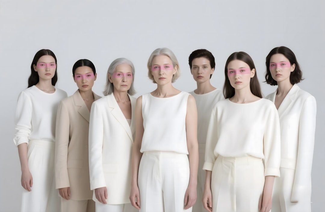 Fashionable Socialites In White