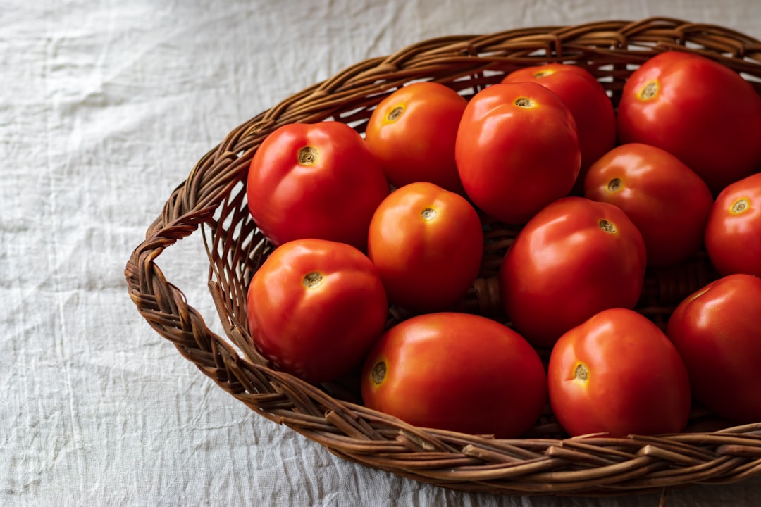 Fresh Tomatoes In Basket