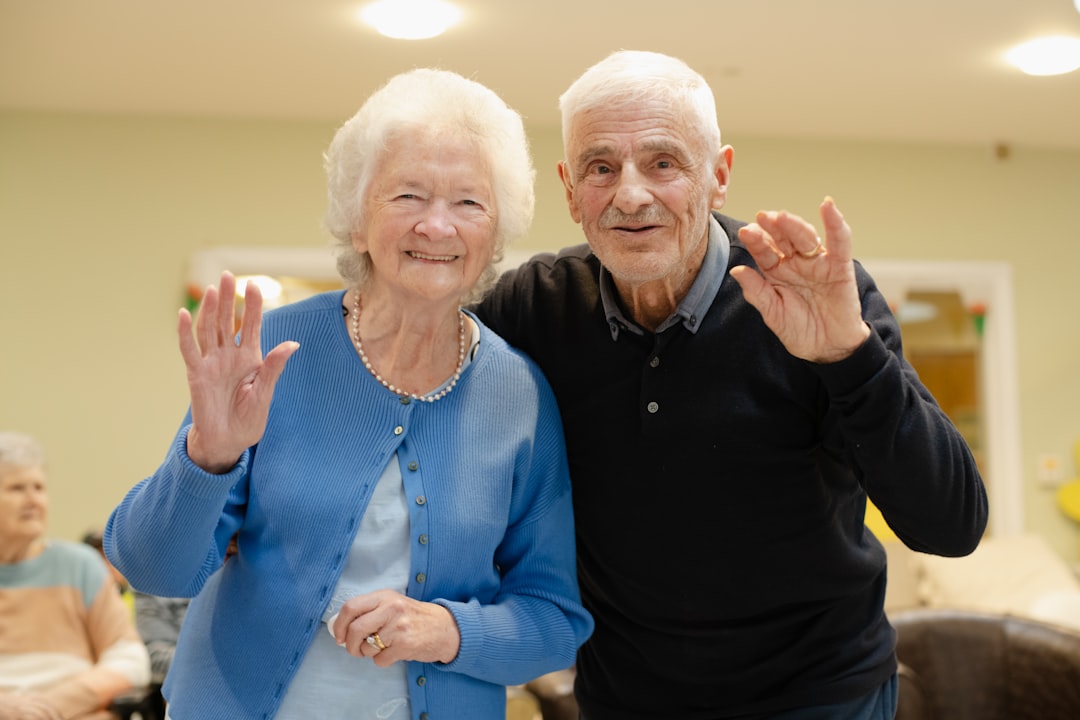 Thankful Elderly Couple
