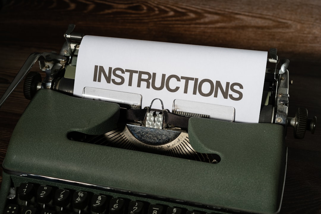 Personal Instruction Guide