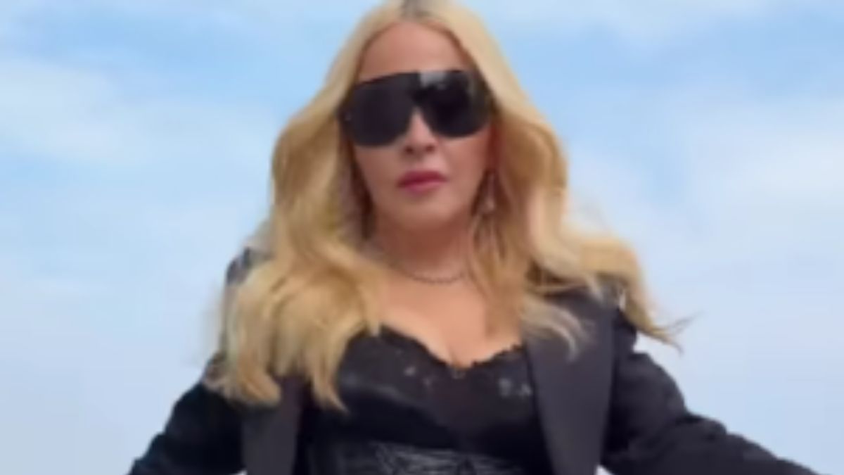 Madonna’s White Corset And Fishnets Revival Is The Ultimate Iconic Throwback Look At 67