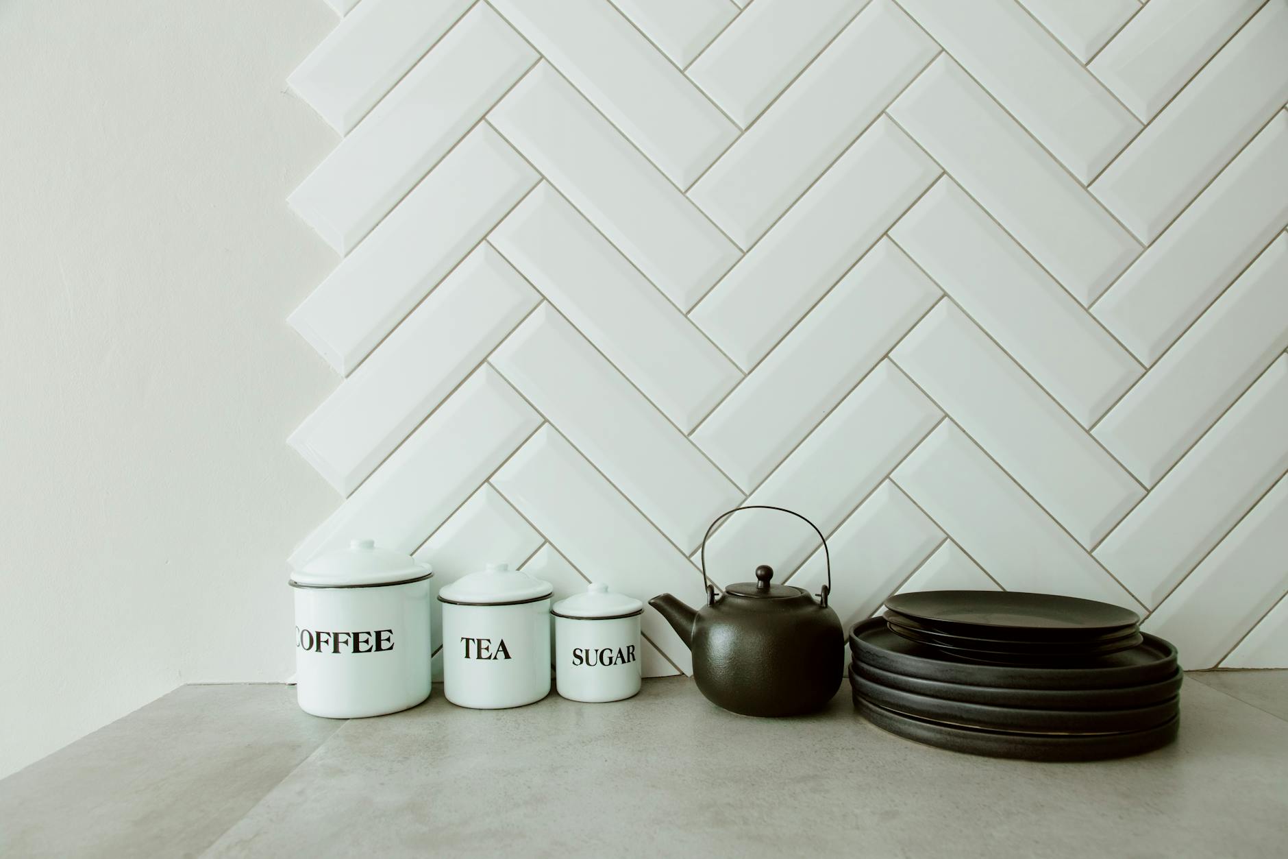 Herringbone Tile Installation