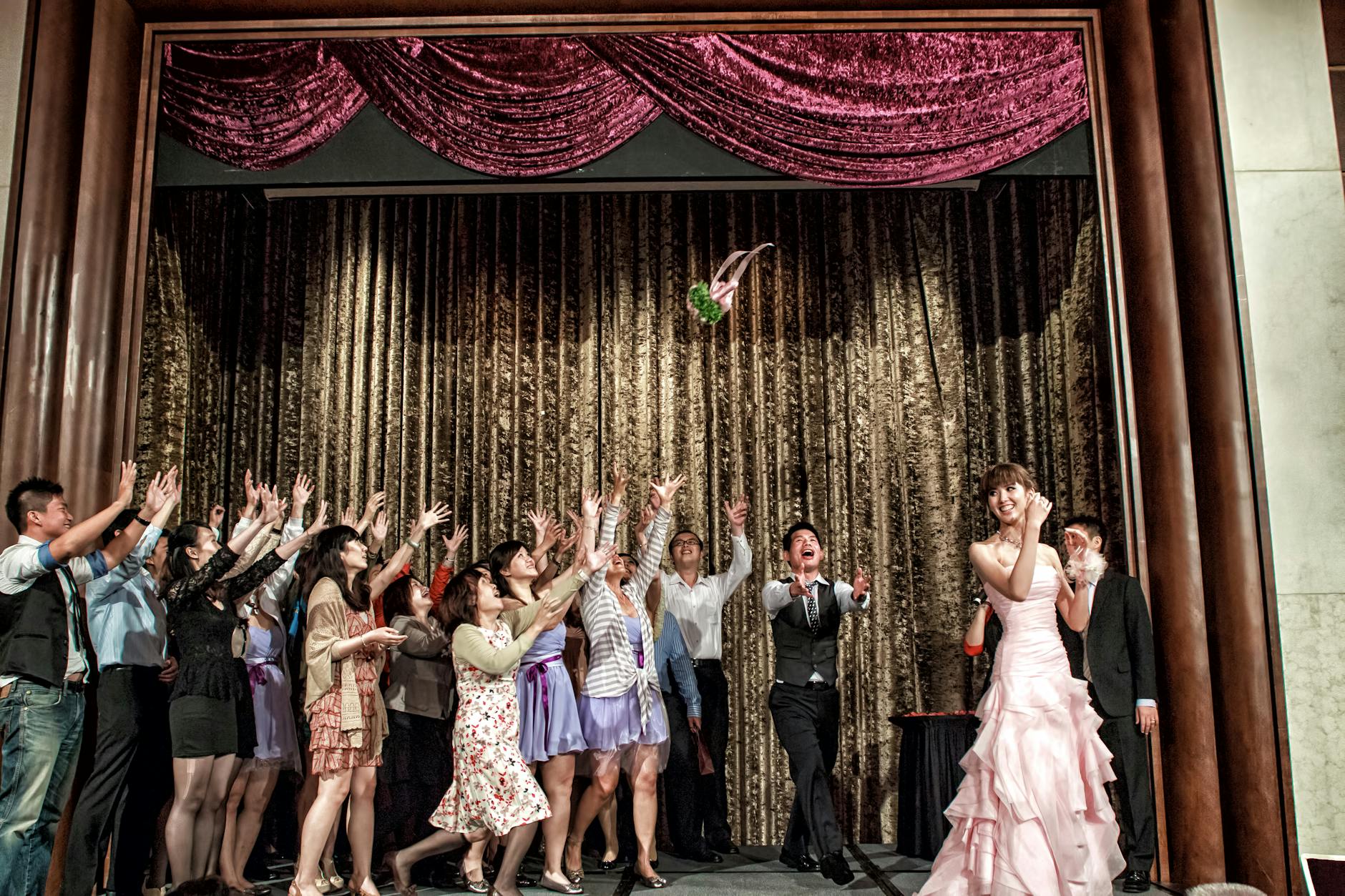 Competitive Bouquet Toss