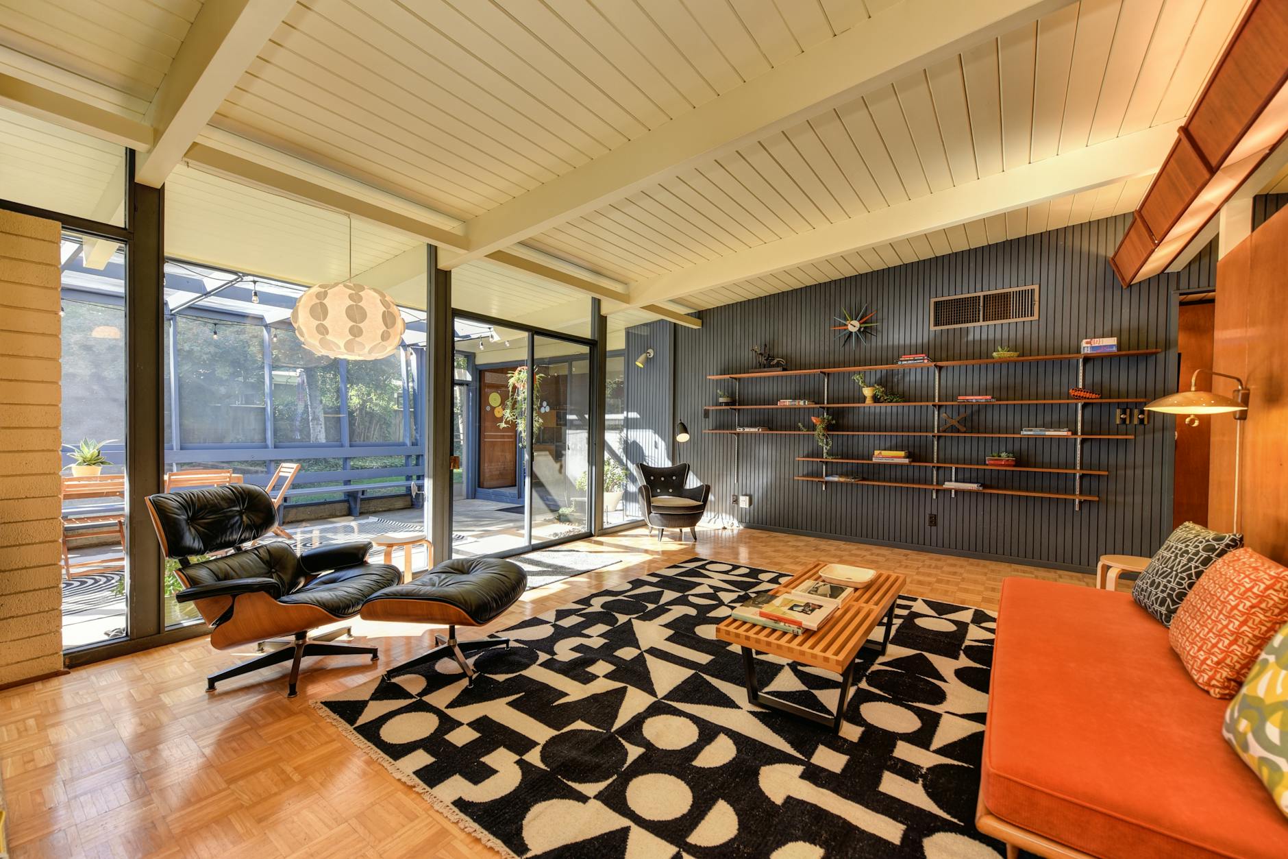 Mid-century Sunken Living Room