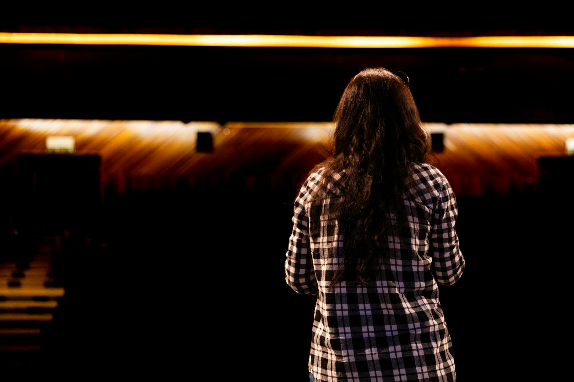 Person Speaking Alone