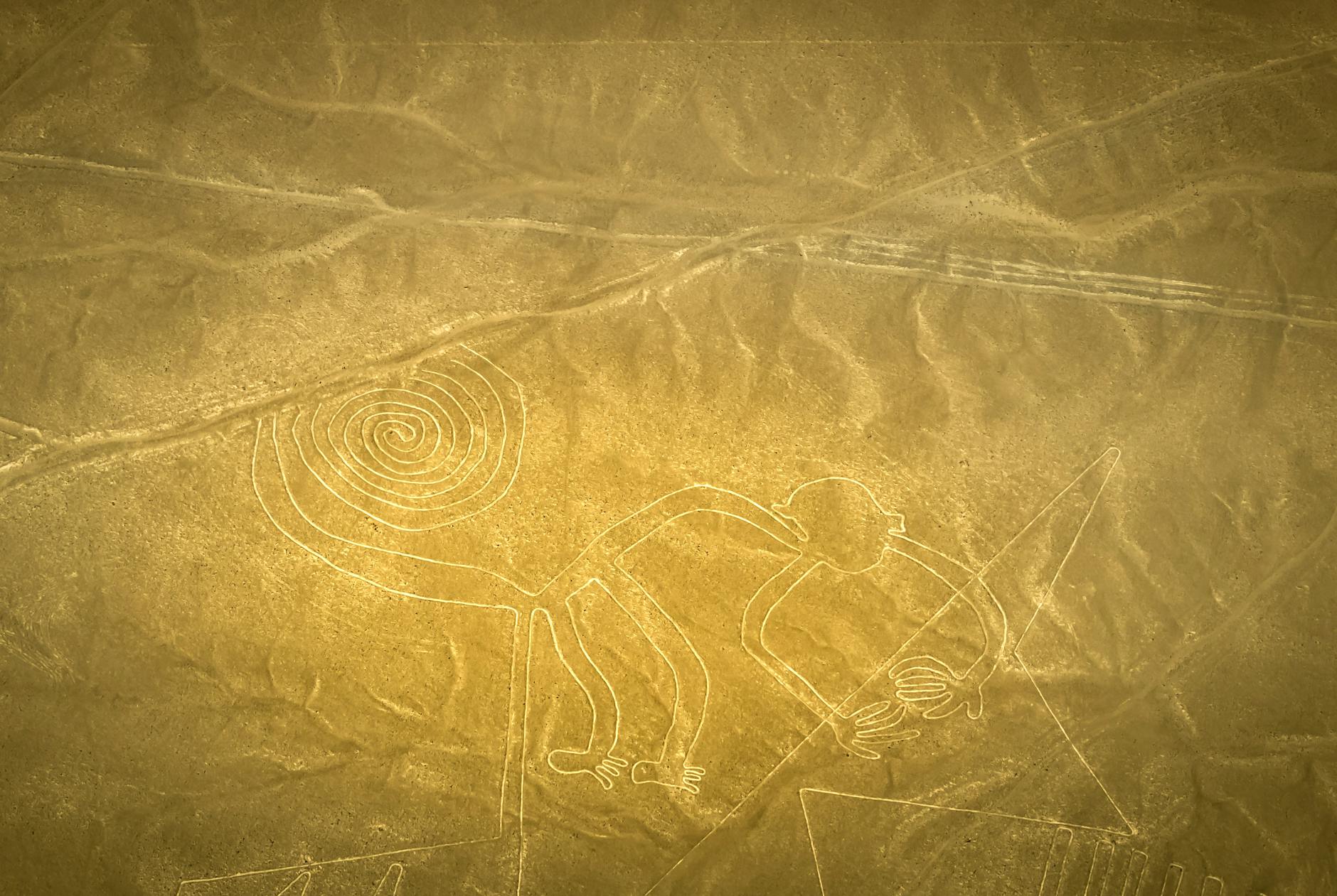 Nazca Geoglyphs Aerial View