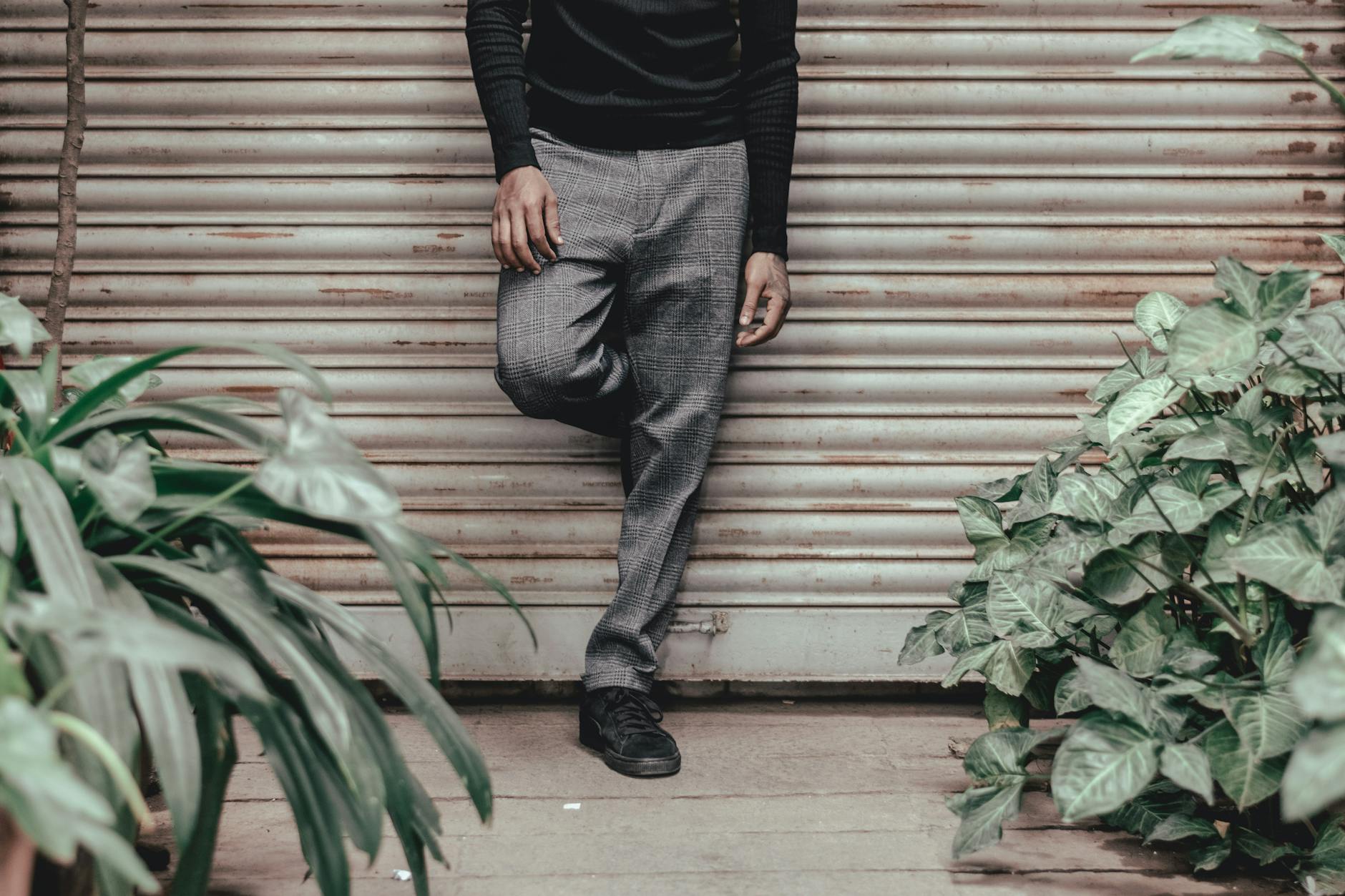 Pleated Trousers Men