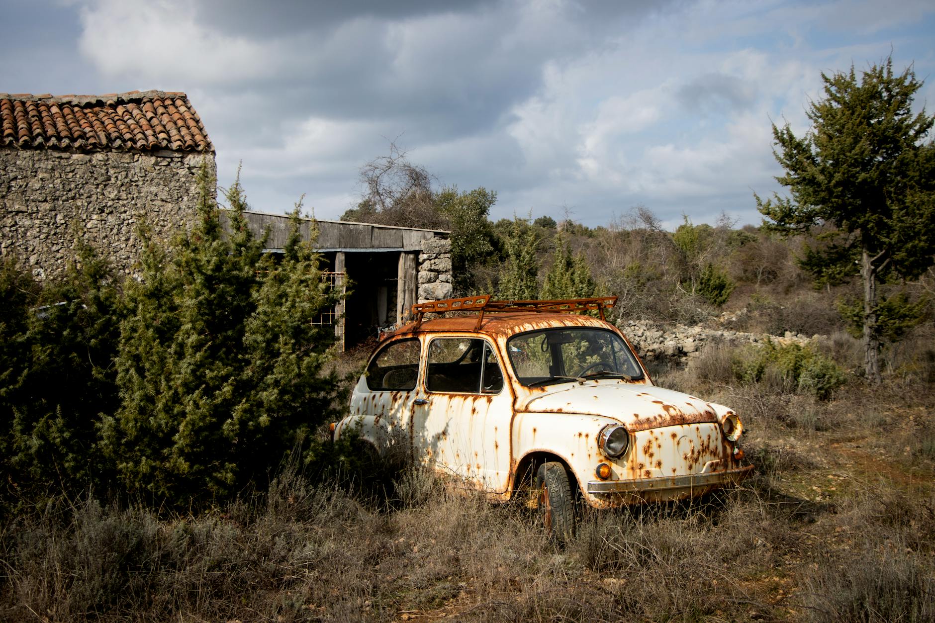 Rusty Abandoned Car