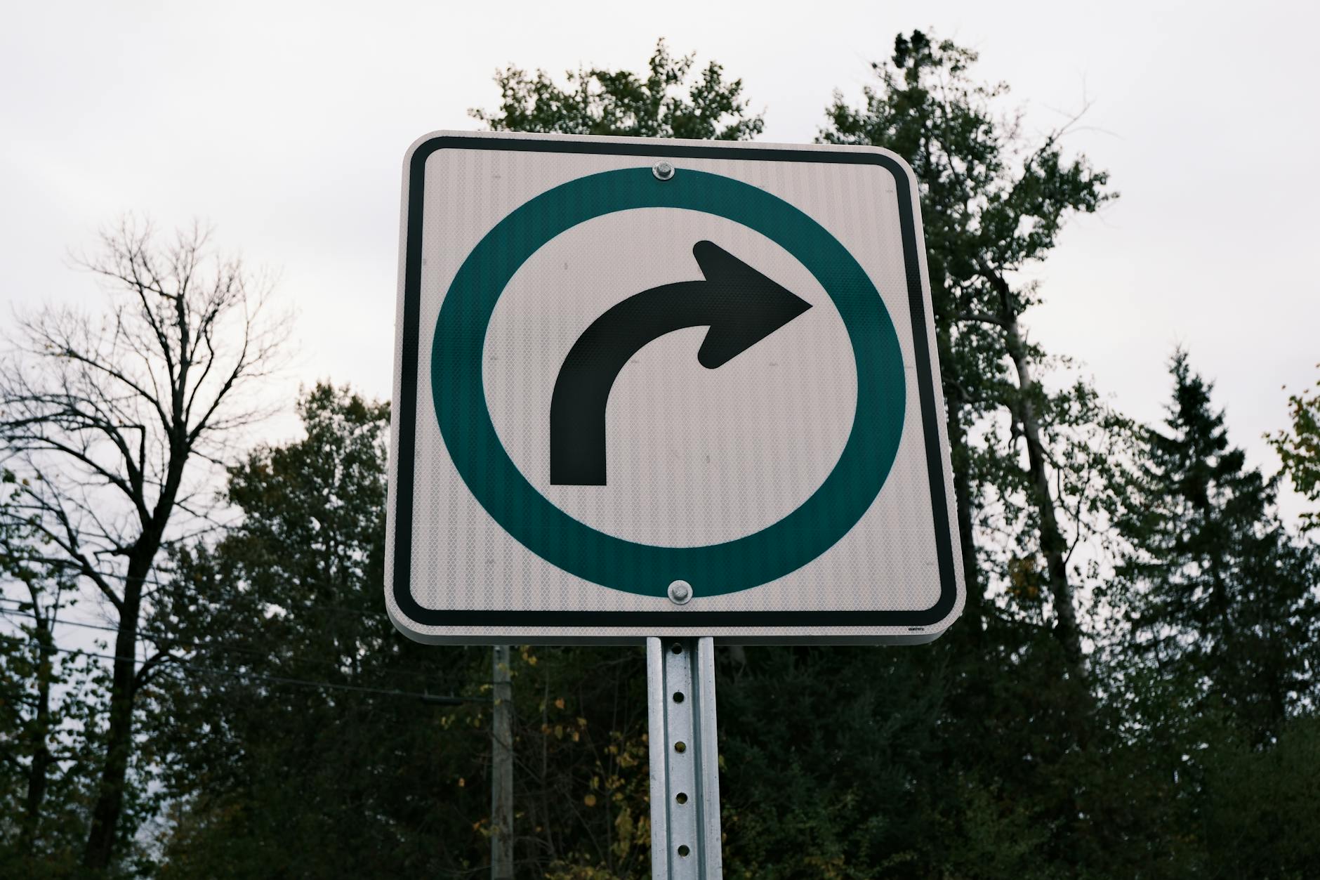 Directional Road Sign
