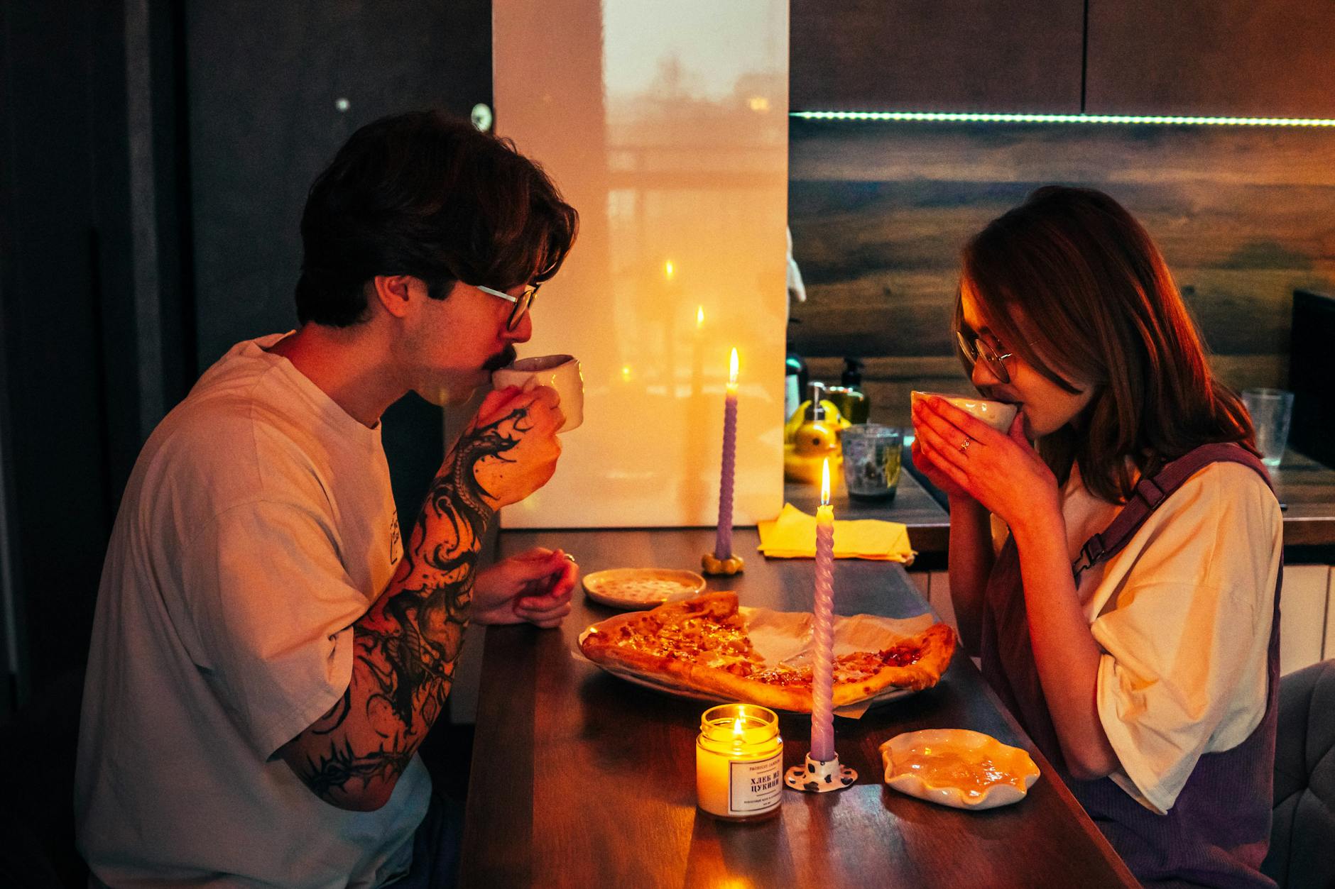 Couple Sharing Dinner