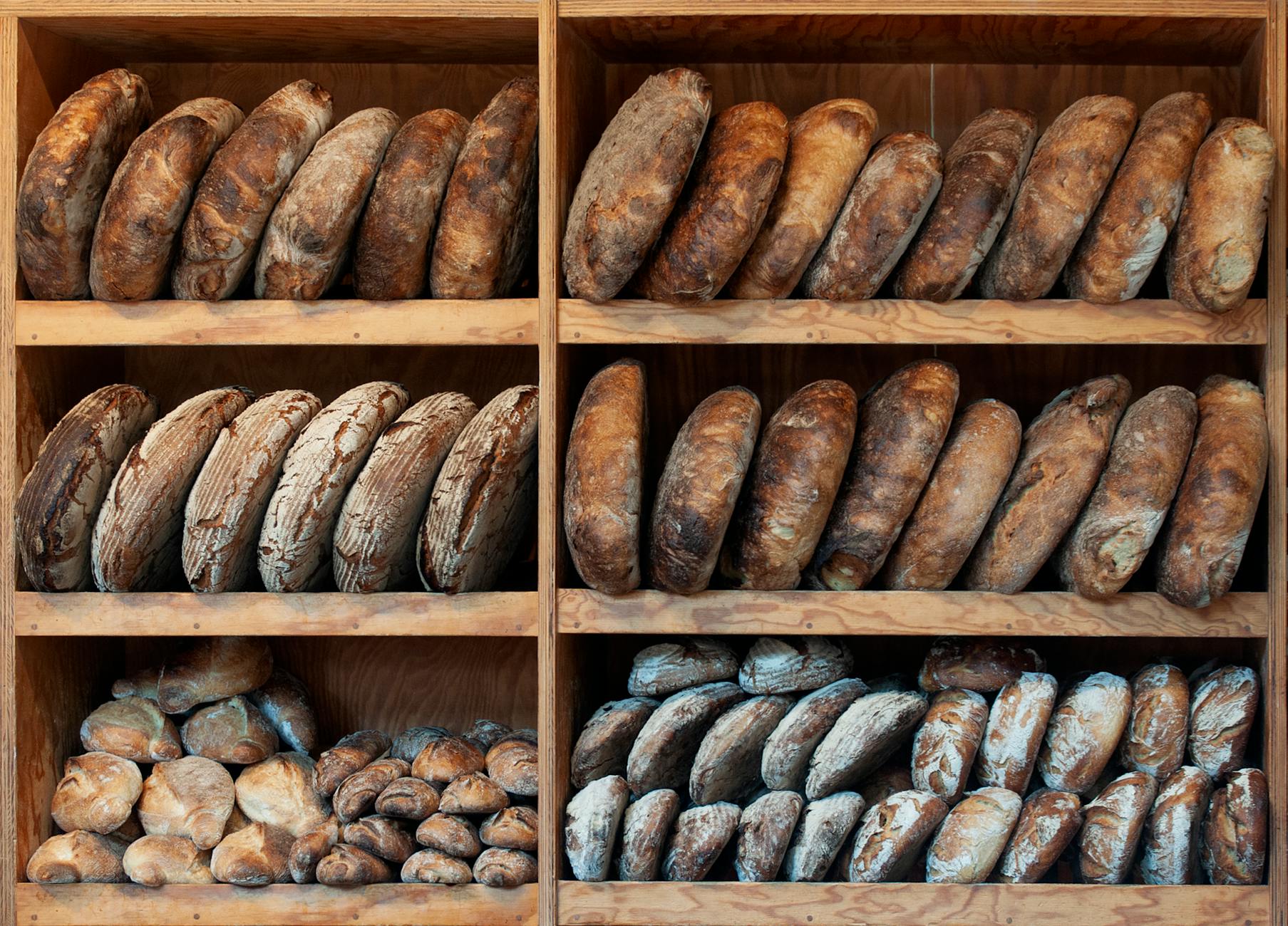 Day-Old Bread Display