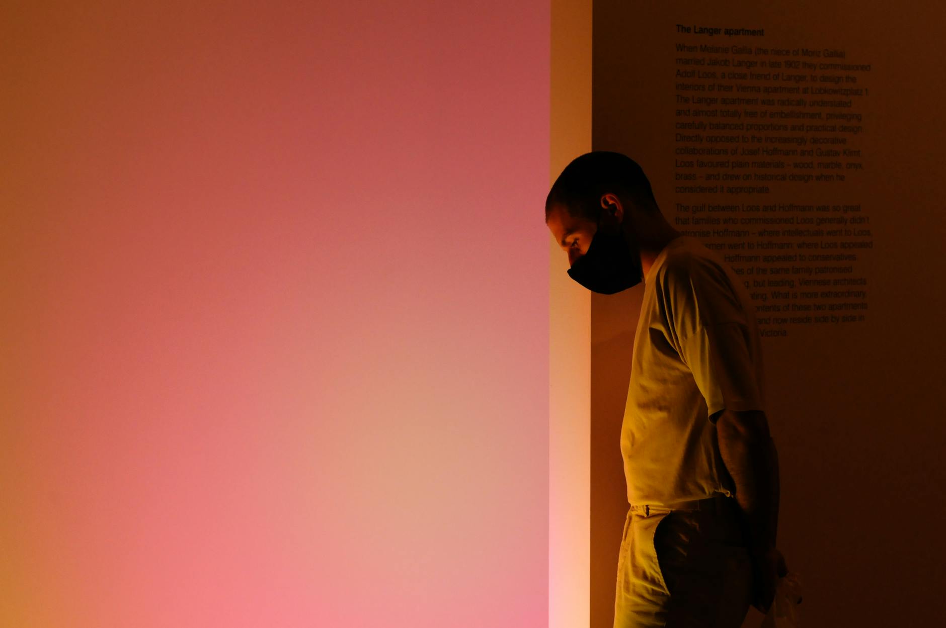 Lonely Figure Indoors