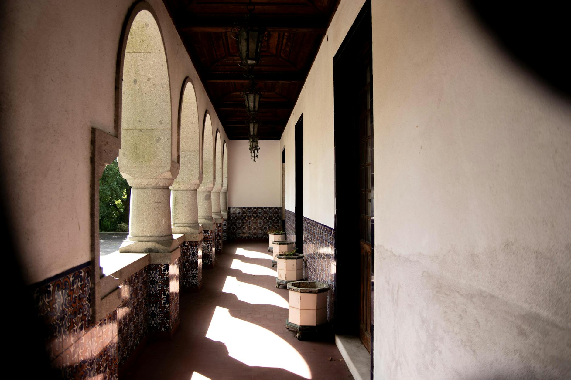 Cluttered Communal Hallway