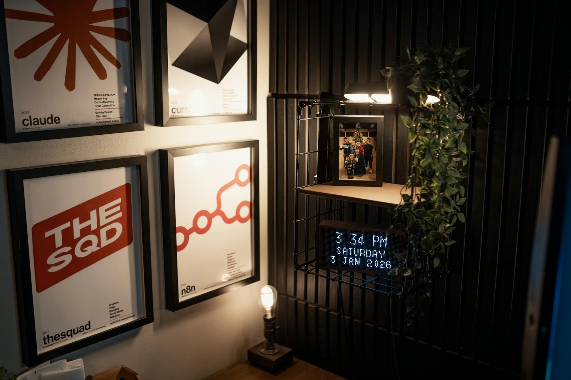 poster in living room