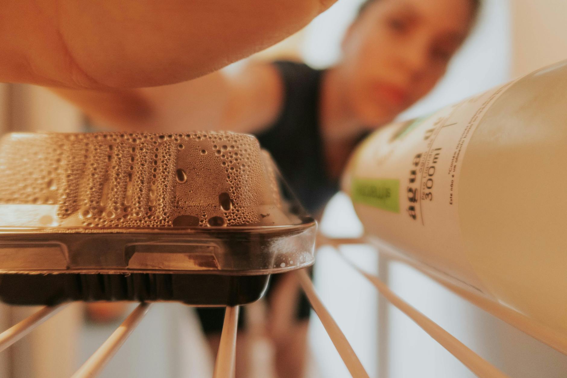 open fridge containers