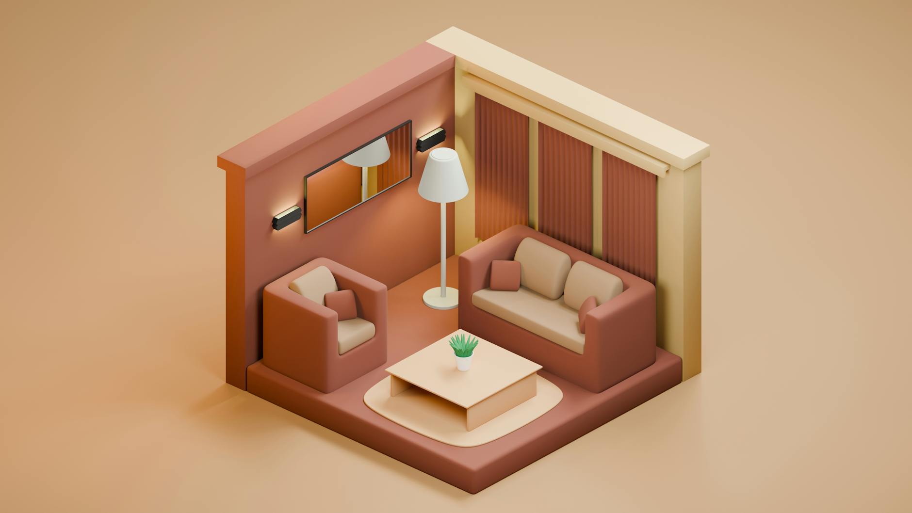 Staged Home Interior