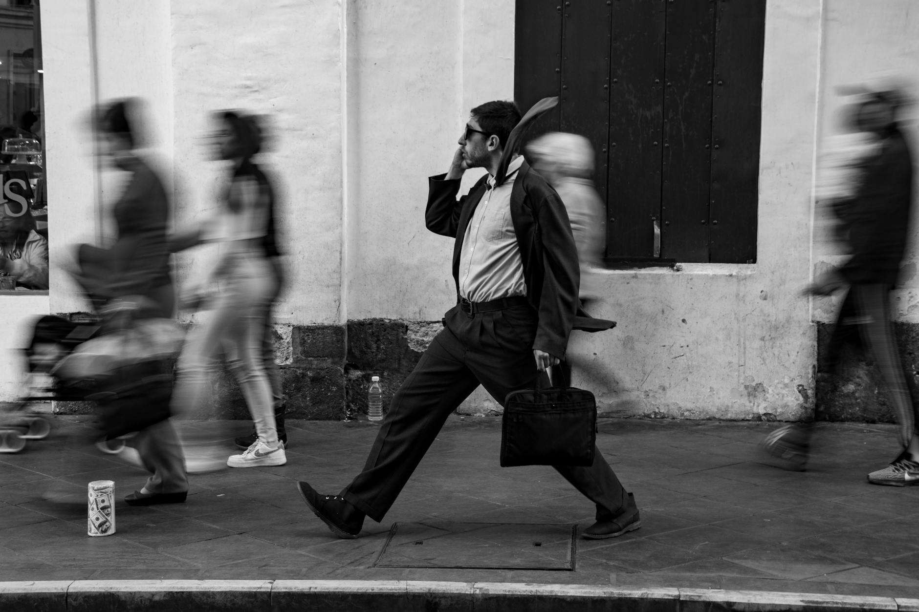 Businessman In Motion