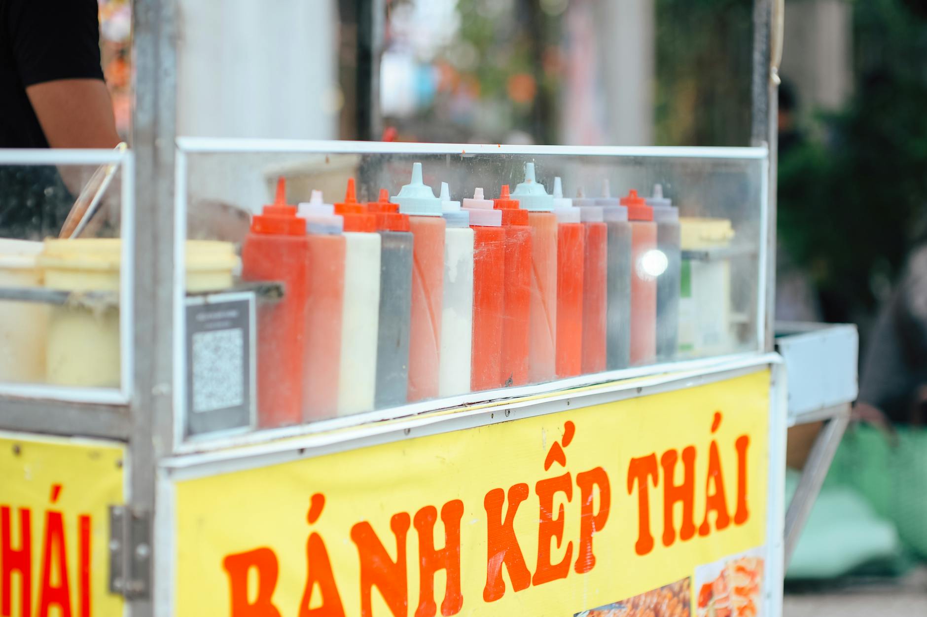 Condiment Bottles Display