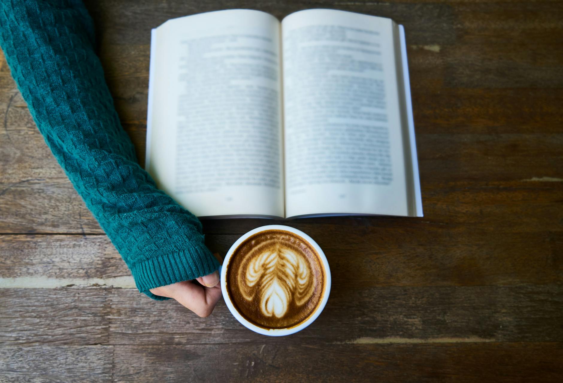 Open Book And Coffee