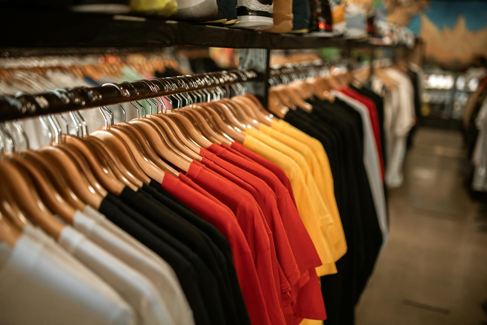 Colorful Garment Display