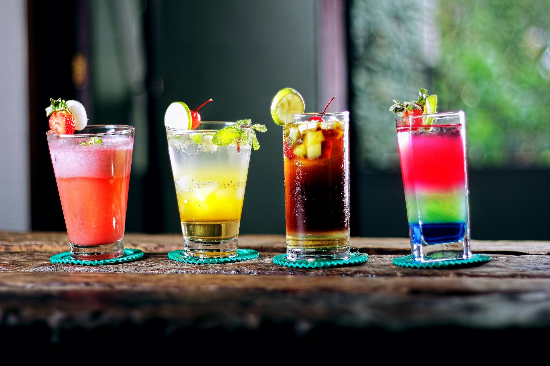 Colorful Cocktail Glasses