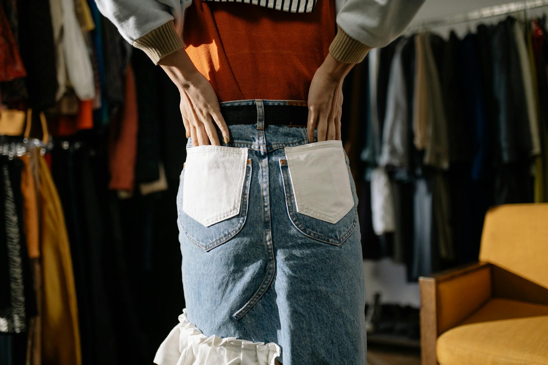 Stiff Denim Skirts Fashion
