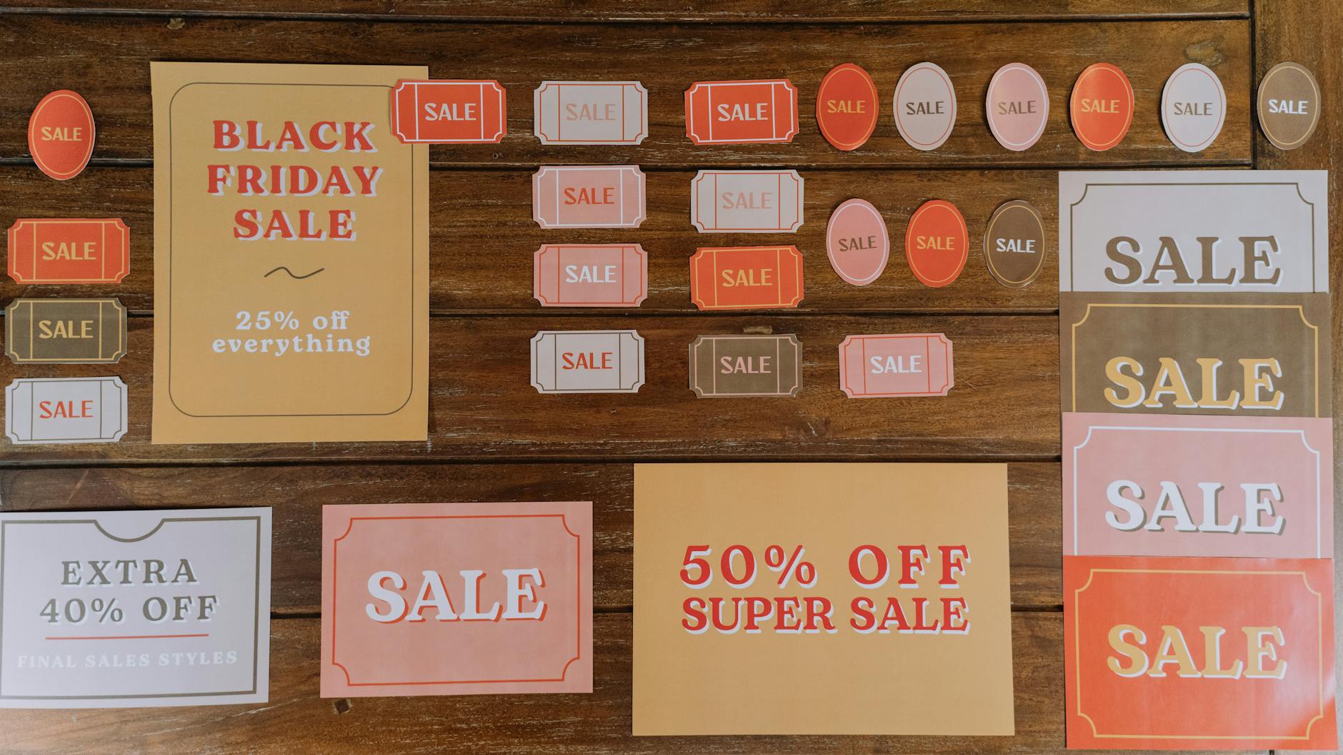 Markdown Sale Stickers