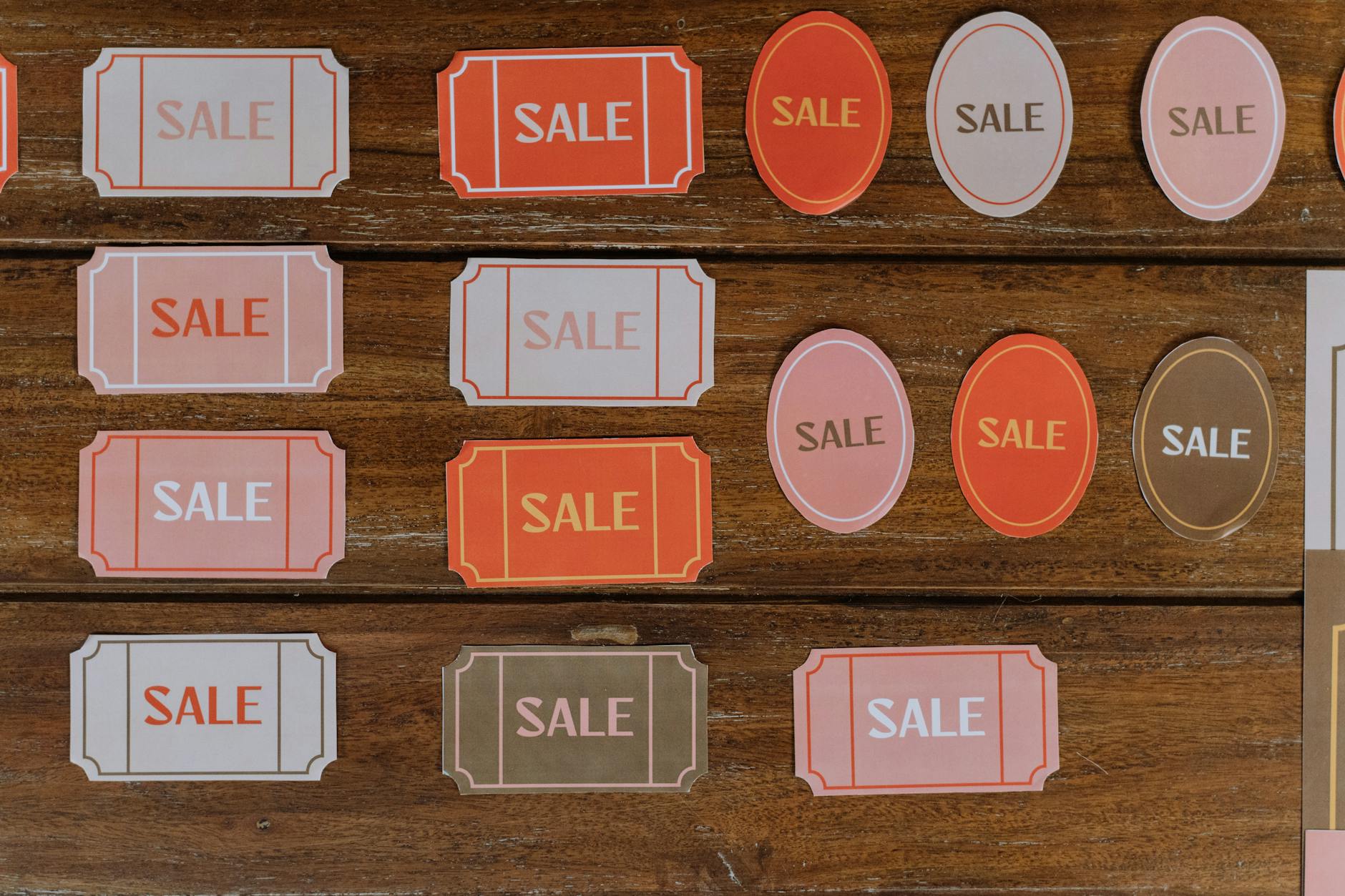 Sale Tags Display