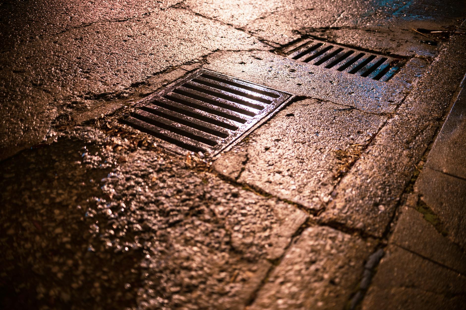 Exposed Drainage Grates