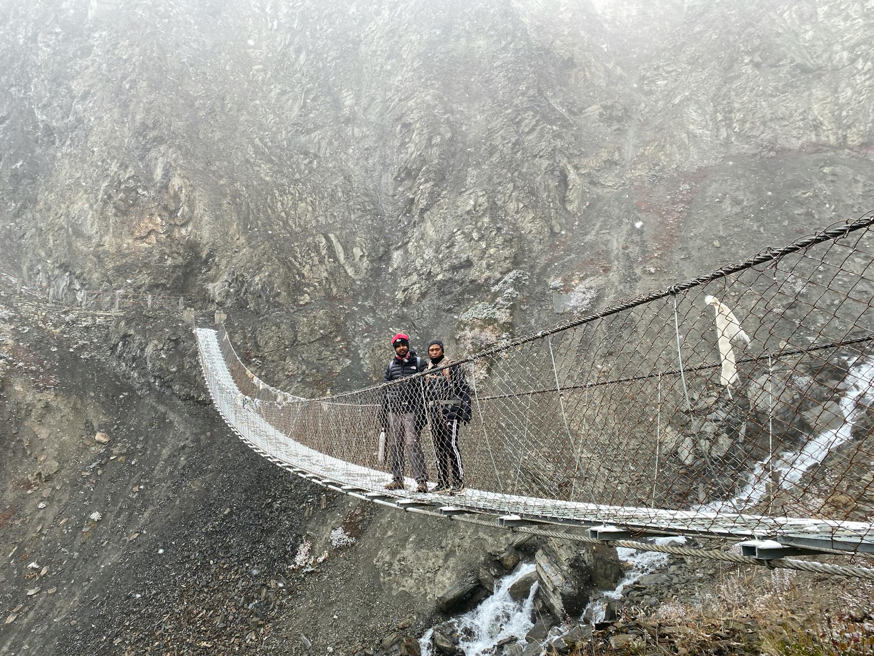 traditional vine bridge in the mountains of Shikok