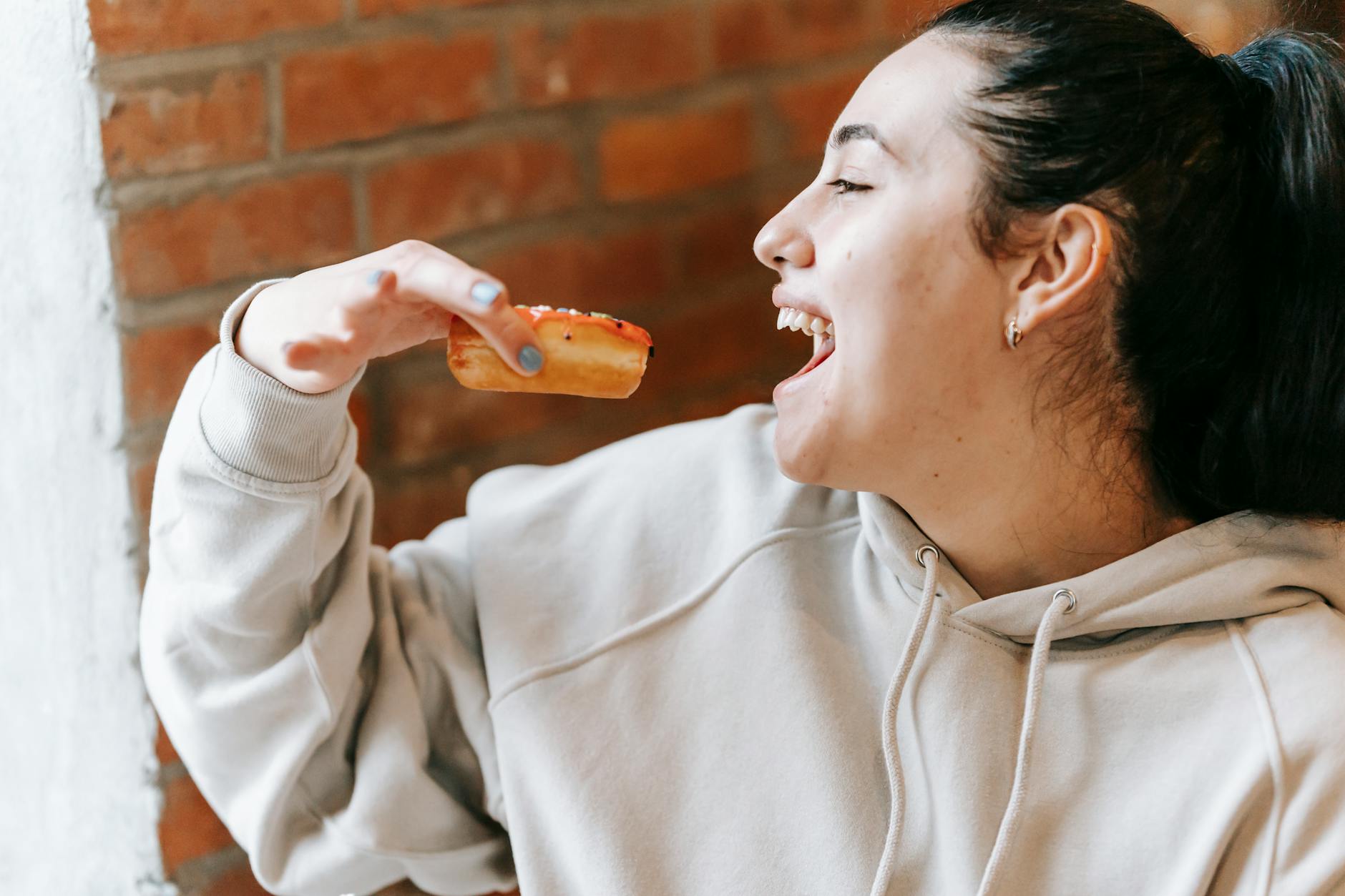 Hungry Person Eating