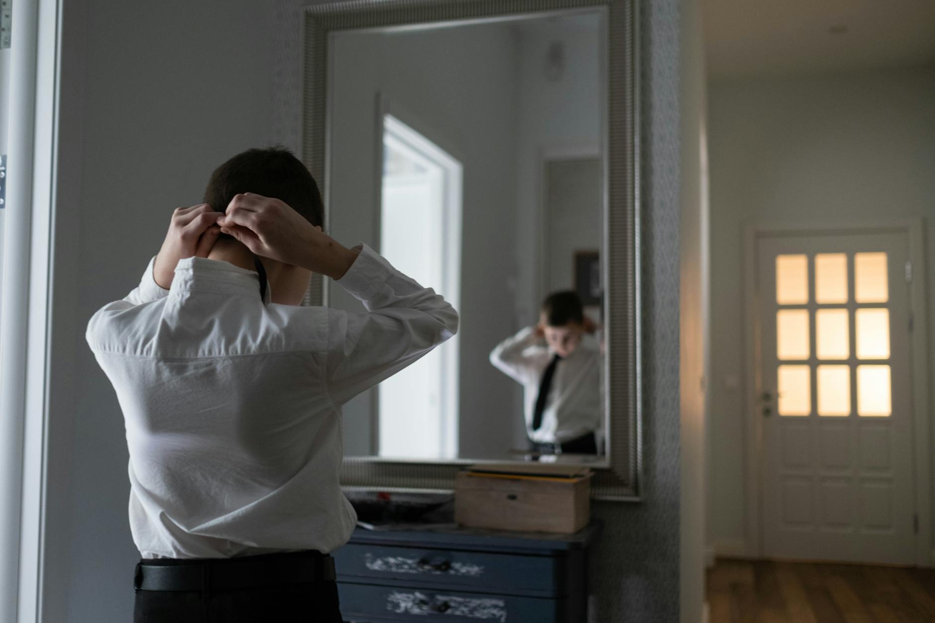 Teenager In Reflection