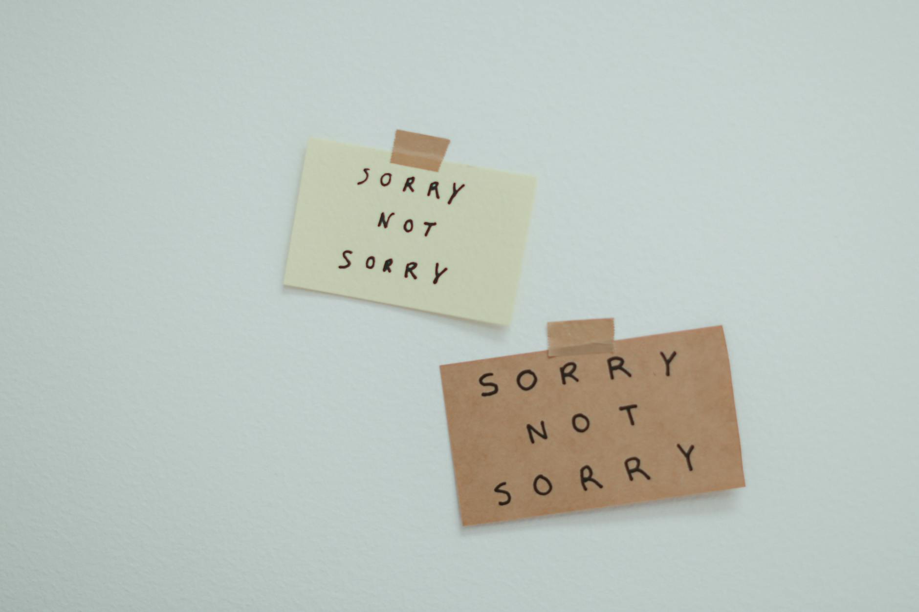 Conditional Apology Note