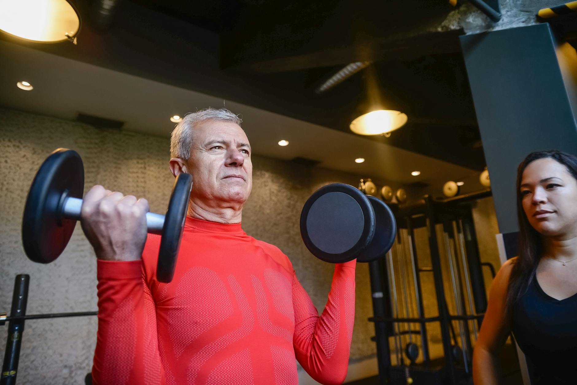 Aging Person Exercising