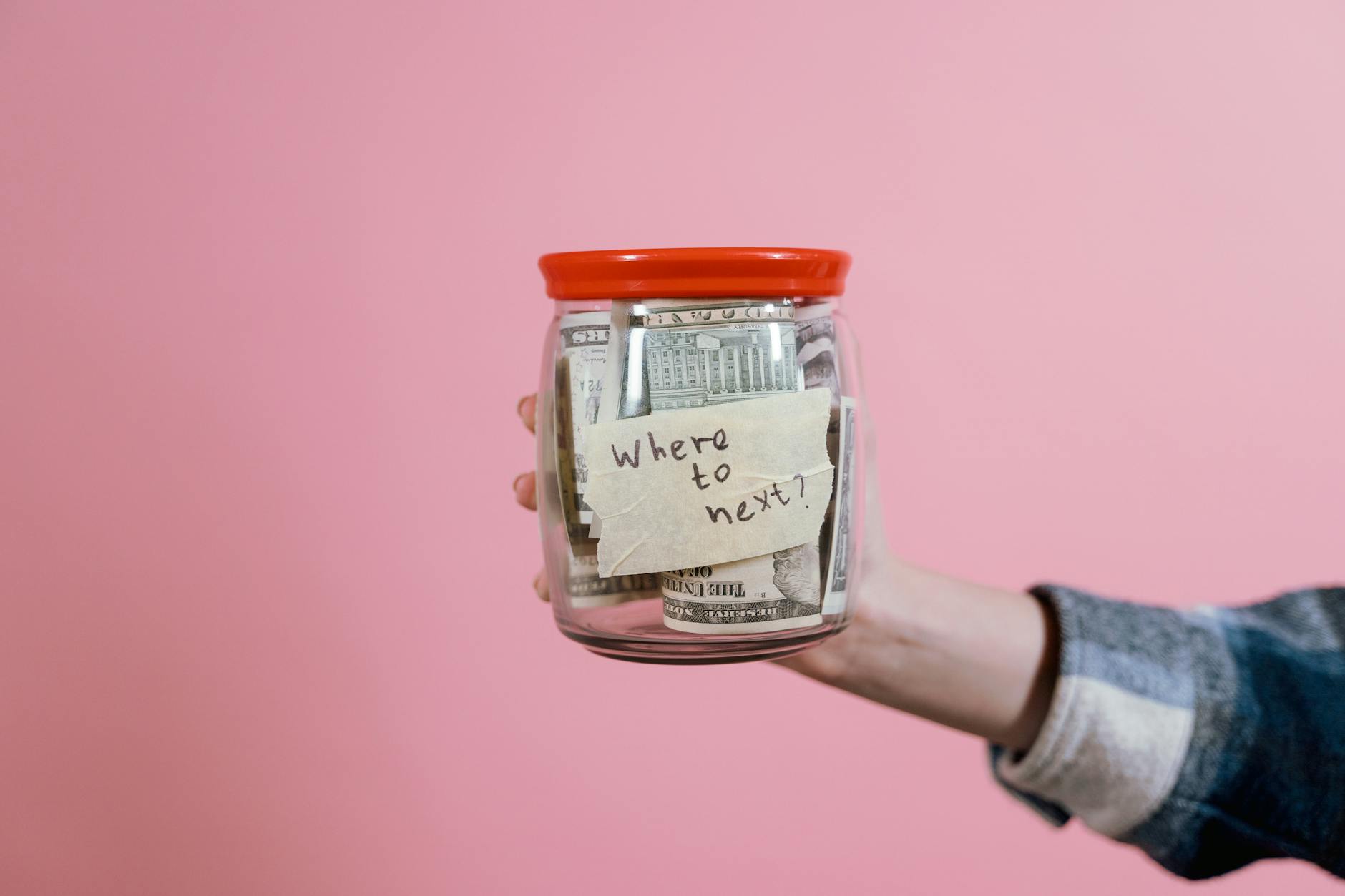 Cash Savings Jar