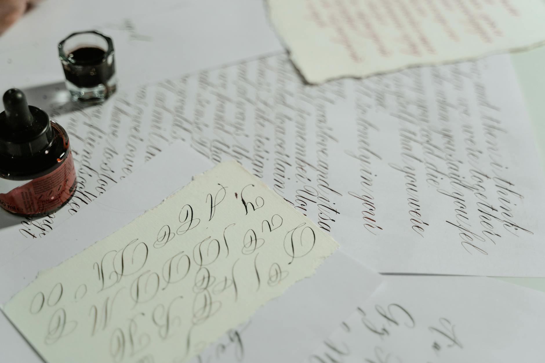 Letter Slant Handwriting